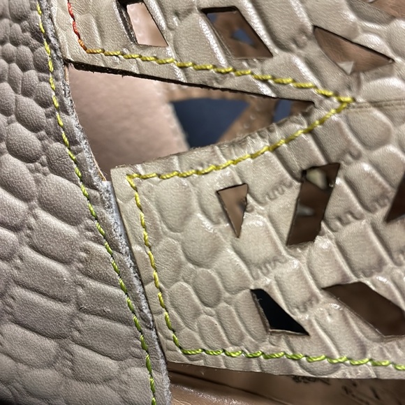 NEW!  L’Artiste Amora Leather Sandal Boot Beige (size 6 or 36) - Picture 10 of 12